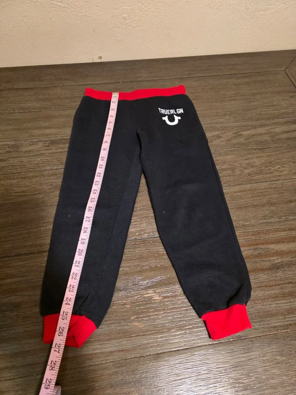 True Religion Boys Split-Color Allover Monogram Hoodie and Jogger Sweatsuit Set